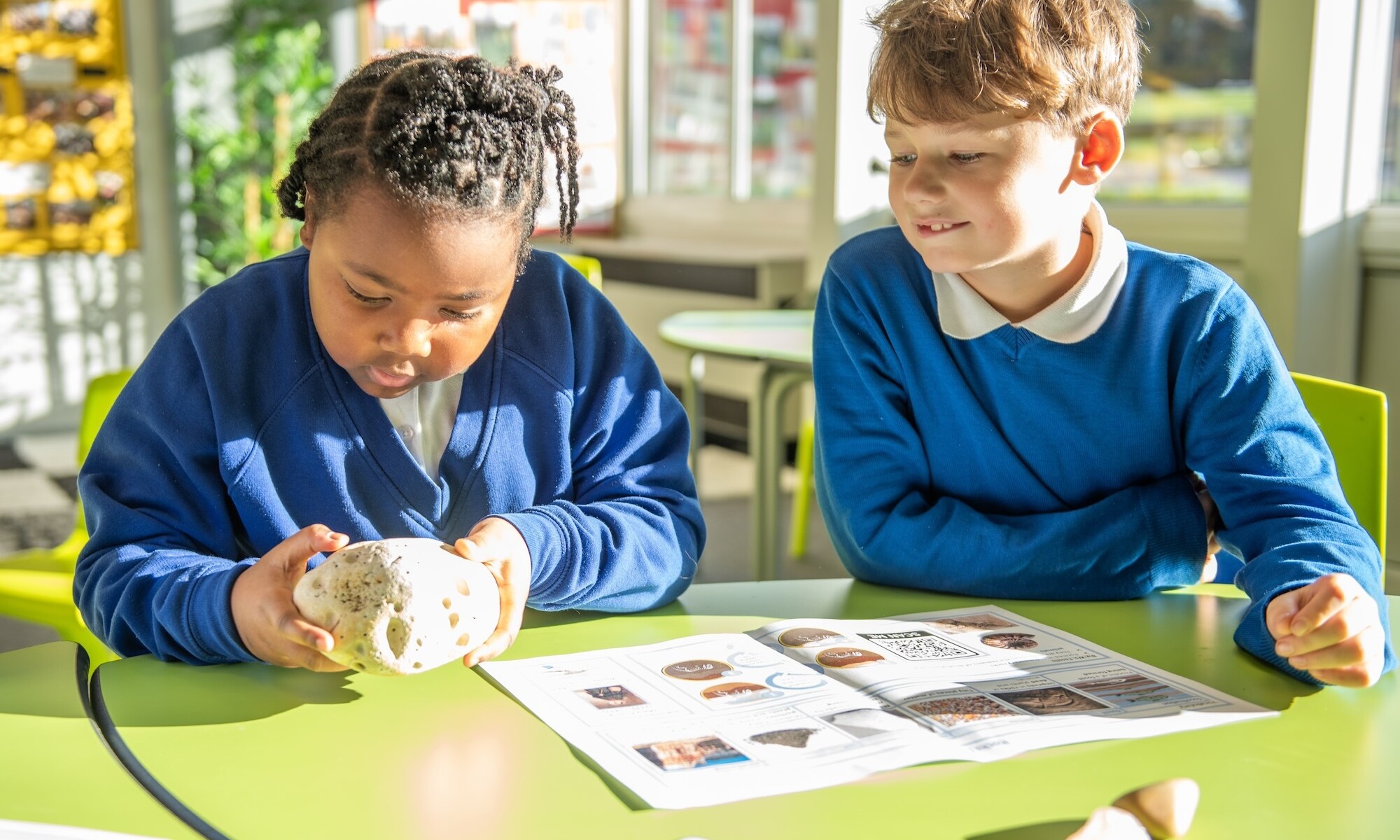 The Exchange Partnership - Pupils Learning Blue Jumpers